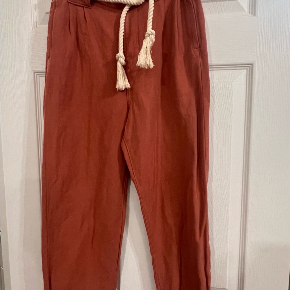 NWT Veronica Beard Pants with Rope Belt